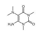 6-amino-5-dimethylamino-1,3-dimethyl-1H-pyrimidine-2,4-dione Structure
