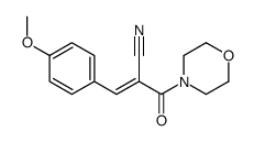 3-(4-methoxyphenyl)-2-(morpholine-4-carbonyl)prop-2-enenitrile Structure