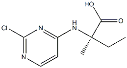 (R)-2-((2-chloropyrimidin-4-yl)amino)-2-methylbutanoicacid结构式