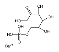 barium(2+),[(2R,3R,4S)-2,3,4,6-tetrahydroxy-5-oxohexyl] dihydrogen phosphate结构式