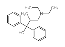 Benzenemethanol, a-[2-(diethylamino)-1-methylethyl]-a-phenyl-结构式