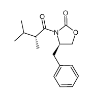 (R)-4-benzyl-3-((R)-2,3-dimethylbutanoyl)oxazolidin-2-one Structure