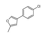 4-(4'-chlorophenyl)-2-methylfuran结构式