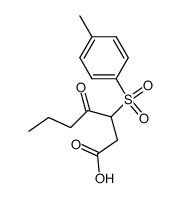 4-Oxo-3-tosylheptanoic acid Structure