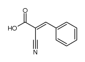 (E)-2-Cyano-3-phenylpropenoic acid结构式