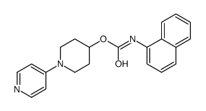 (1-pyridin-4-ylpiperidin-4-yl) N-naphthalen-1-ylcarbamate结构式