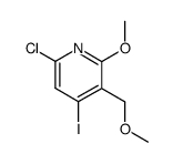 2-chloro-4-iodo-6-methoxy-5-(methoxymethyl)pyridine Structure