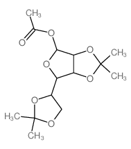 a-D-Mannofuranose,2,3:5,6-bis-O-(1-methylethylidene)-, 1-acetate结构式