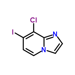 8-氯-7-碘咪唑并[1,2-a]吡啶结构式