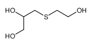 3-[(2-hydroxyethyl)thio]propane-1,2-diol Structure