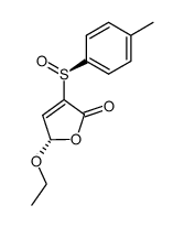 (S5,SS)-5-ethoxy-3-(p-tolylsulfinyl)furan-2(5H)-one结构式