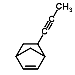 Bicyclo[2.2.1]hept-2-ene, 5-(1-propynyl)- (9CI) structure