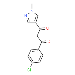 1-(4-Chlorophenyl)-3-(1-methyl-1H-pyrazol-4-yl)propane-1,3-dione Structure