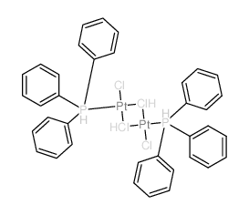 Platinum, di-m-chlorodichlorobis(triphenylphosphine)di- Structure