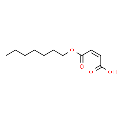 (Z)-2-Butenedioic acid hydrogen 1-heptyl ester structure