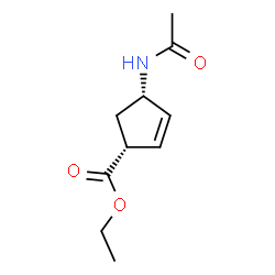 2-Cyclopentene-1-carboxylicacid,4-(acetylamino)-,ethylester,(1R,4S)-rel- picture