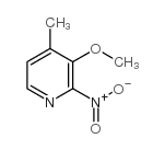 3-methoxy-4-methyl-2-nitropyridine structure