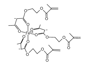 Fe(2-(acetoacetoxy)ethyl methacrylate)3 Structure