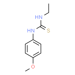 N-ETHYL-N'-(4-METHOXYPHENYL)THIOUREA Structure