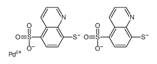 palladium(2+),8-sulfidoquinoline-5-sulfonate结构式