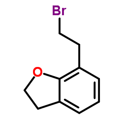 7-(2-Bromoethyl)-2,3-dihydro-1-benzofuran Structure