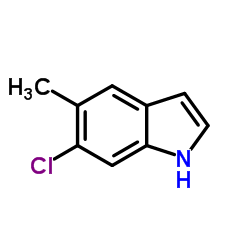 6-chloro-5-methyl-1H-indole structure