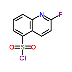 2-Fluoro-5-quinolinesulfonyl chloride结构式