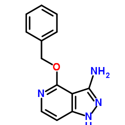 4-(苄氧基)-1H-吡唑并[4,3-c]吡啶-3-胺结构式