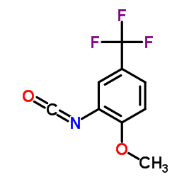 2-甲氧基-5-三氟甲基苯异氰酸酯结构式