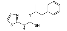 1-(1-phenylpropan-2-yl)-3-(1,3-thiazol-2-yl)thiourea结构式