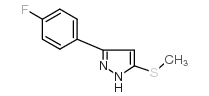 3-(4-氟苯基)-5-(甲硫基)吡啶结构式