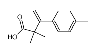 Hydrocinnamic acid, p,-alpha-,-alpha--trimethyl--ba--methylene- (8CI) structure