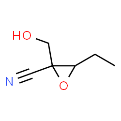 Oxiranecarbonitrile,3-ethyl-2-(hydroxymethyl)- (9CI) Structure