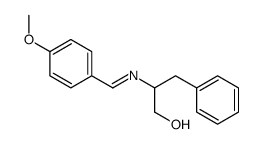 2-[(4-methoxyphenyl)methylideneamino]-3-phenylpropan-1-ol结构式
