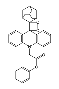 phenyl 2-(10H-dispiro[acridine-9,3'-[1,2]dioxetane-4',2''-adamantan]-10-yl)acetate结构式