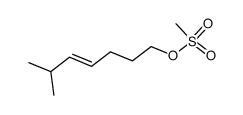 (E)-6-methylhept-4-en-1-yl methanesulfonate Structure