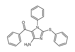 (5-amino-3-phenyl-2-phenylsulfanylimidazol-4-yl)-phenylmethanone结构式