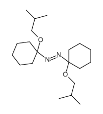 bis[1-(2-methylpropoxy)cyclohexyl]diazene结构式