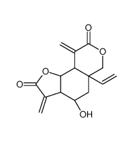 2H-Furo(2,3-f)(2)benzopyran-2,8(3H)-dione, 3a-beta,4,5,5a,6,9,9a-beta, 9b-alpha-octahydro-3,9-dimethylene-4-beta-hydroxy-5a-beta-vinyl-, (+)- picture