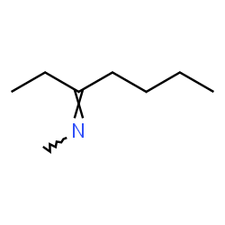 Methylamine, N-(1-ethylpentylidene)- Structure