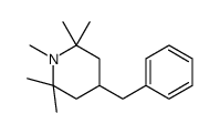 4-benzyl-1,2,2,6,6-pentamethylpiperidine结构式