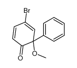 4-bromo-6-methoxy-6-phenylcyclohexa-2,4-dien-1-one结构式