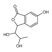 3-(1,2-dihydroxypropyl)-6-hydroxy-3H-2-benzofuran-1-one结构式