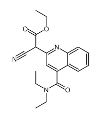 Ethyl alpha-cyano-4-((diethylamino)carbonyl)-2-quinolineacetate picture