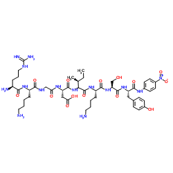 H-Arg-Lys-Gly-Asp-Ile-Lys-Ser-Tyr-pNA structure