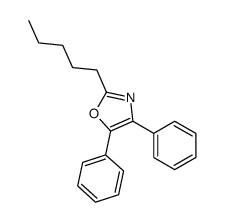 2-戊基-4,5-二苯基噁唑结构式