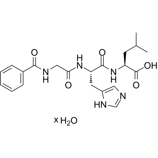 N-Benzoylglycyl-L-histidyl-L-leucine hydrate picture