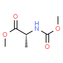 D-Alanine, N-(methoxycarbonyl)-, methyl ester (9CI) Structure