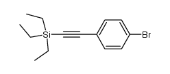 triethyl(4-bromophenylethynyl)silane结构式