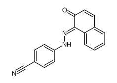 4-[2-(2-oxonaphthalen-1-ylidene)hydrazinyl]benzonitrile结构式